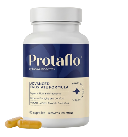 Prostate Support for Men, Urinary Flow & Bladder Care, 60 Capsules | With probiotics, black walnut, nettle, turmeric, lycopene, pumpkin seed, vitamin D3 & K2, zinc & selenium